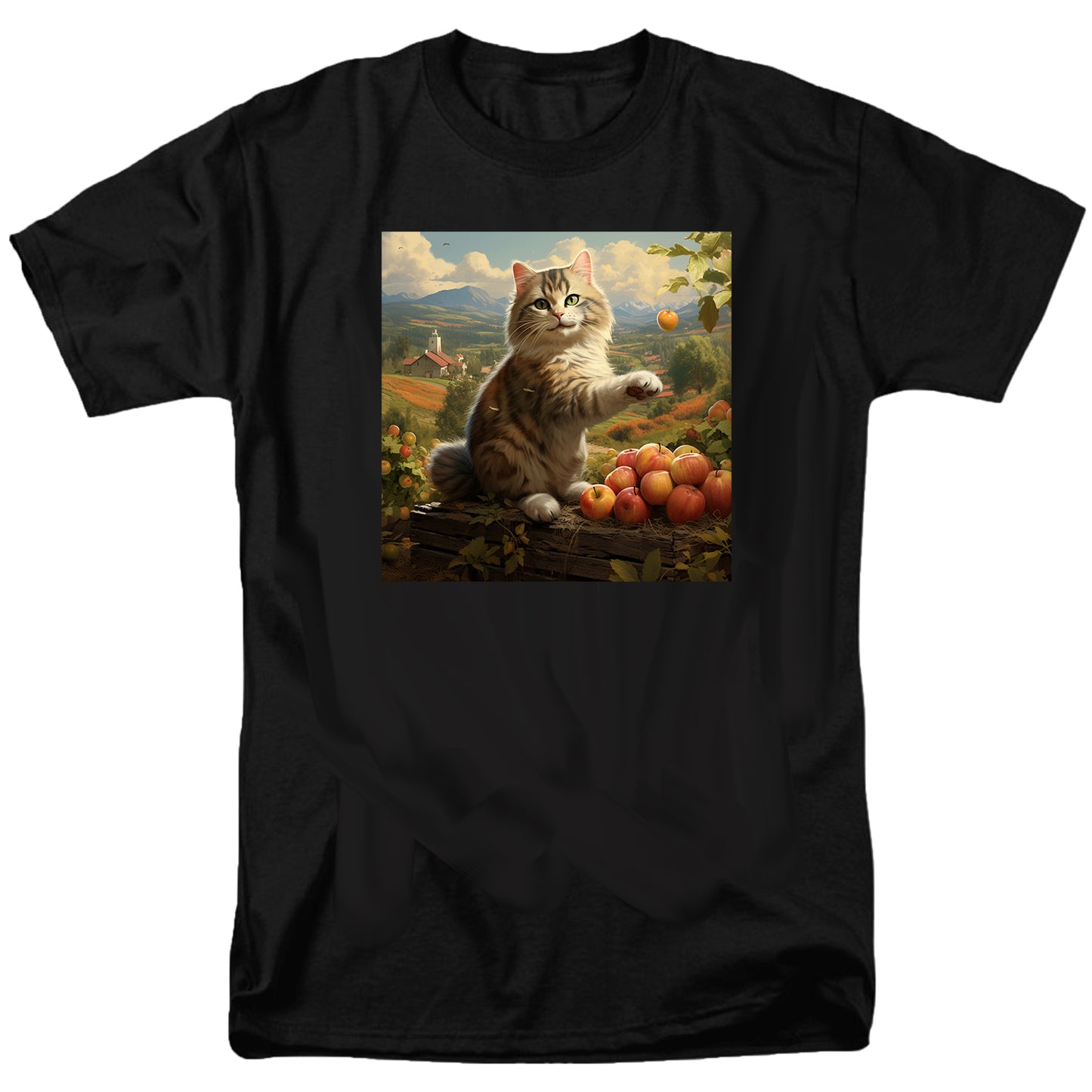 Apple Cat T Shirt