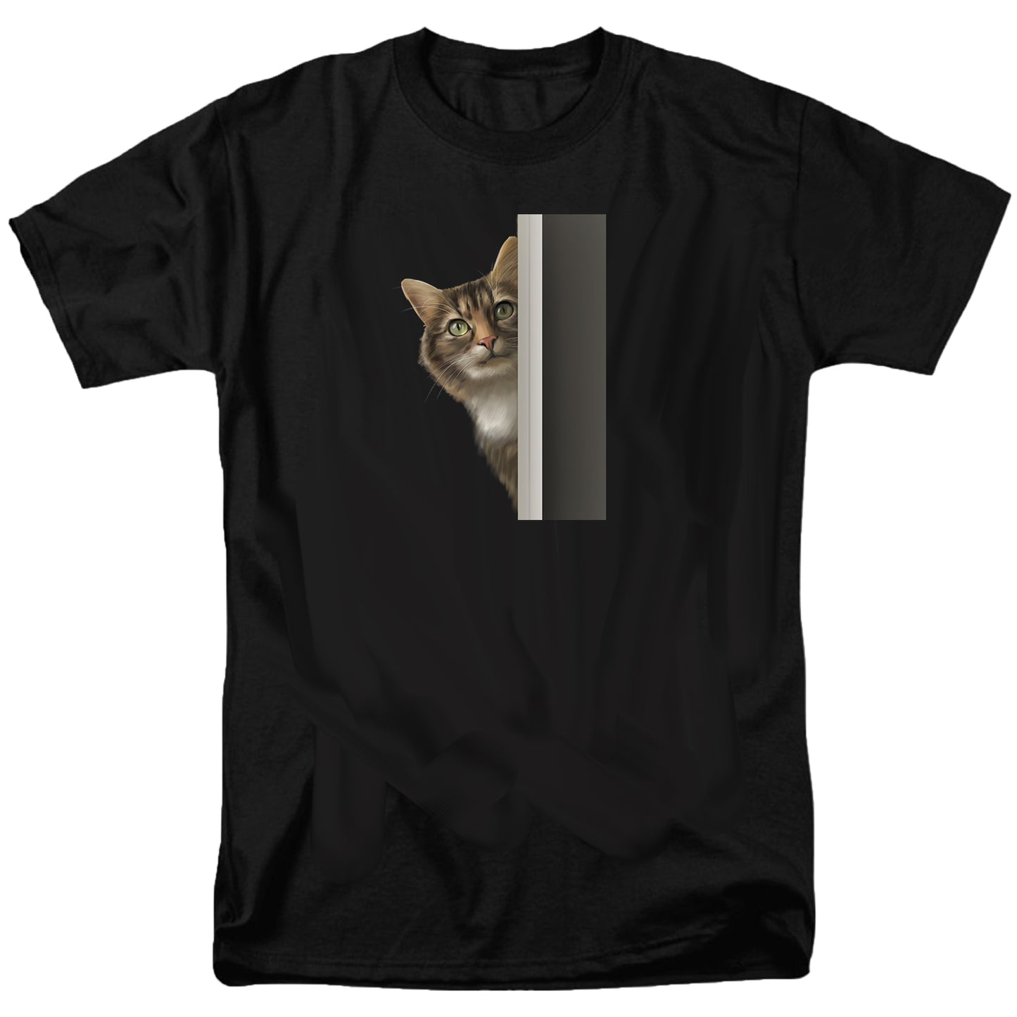 Peeking Cat T Shirt
