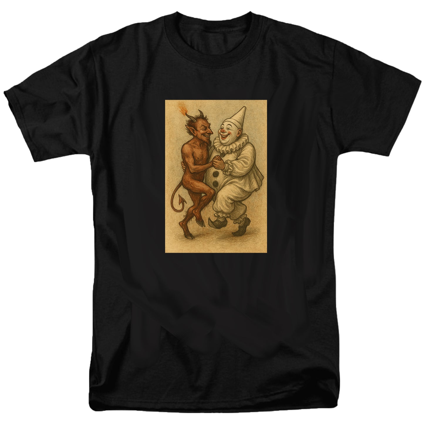 Dancing Devil Clown T Shirt