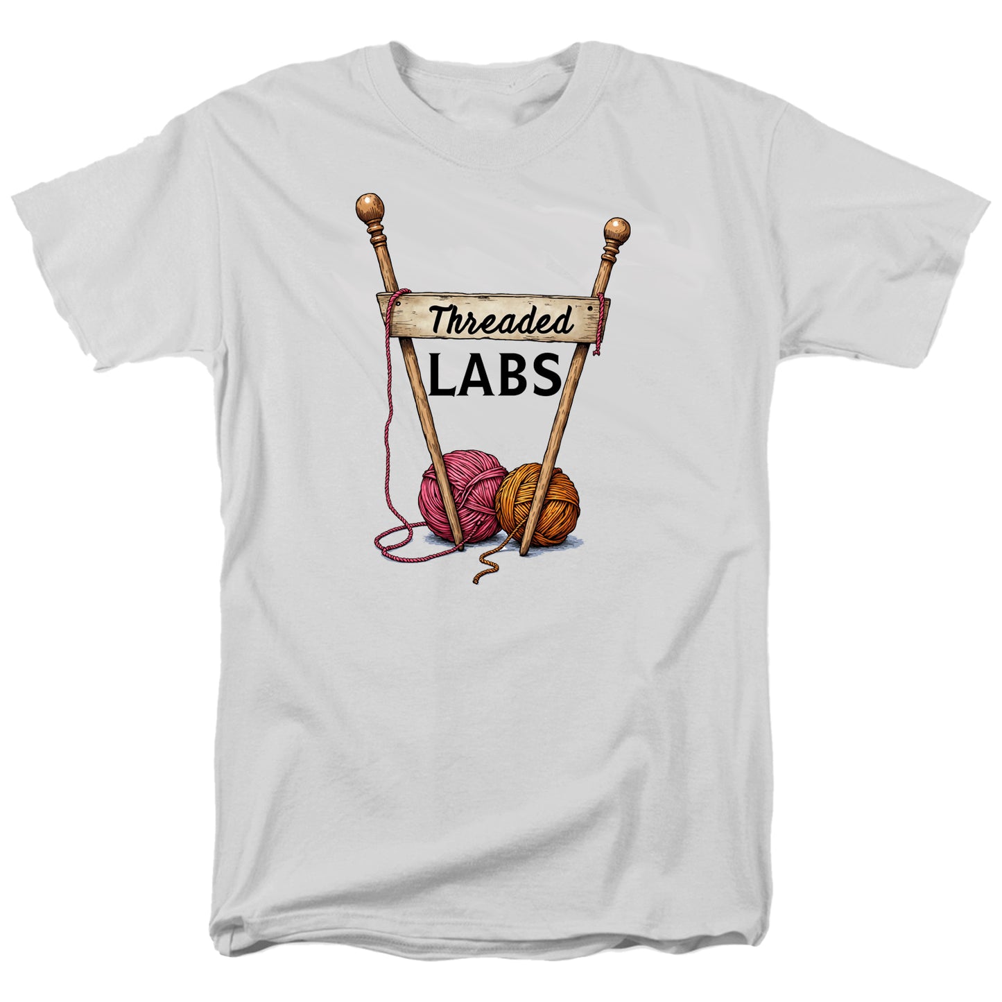 Threaded Labs Knitting Emblem T Shirt
