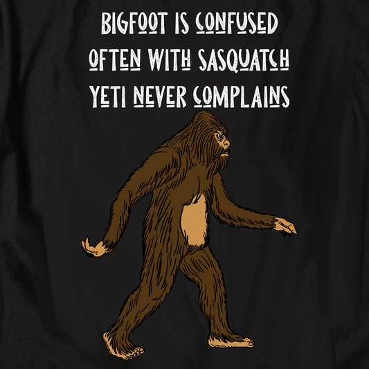 Bigfoot is Confused T Shirt