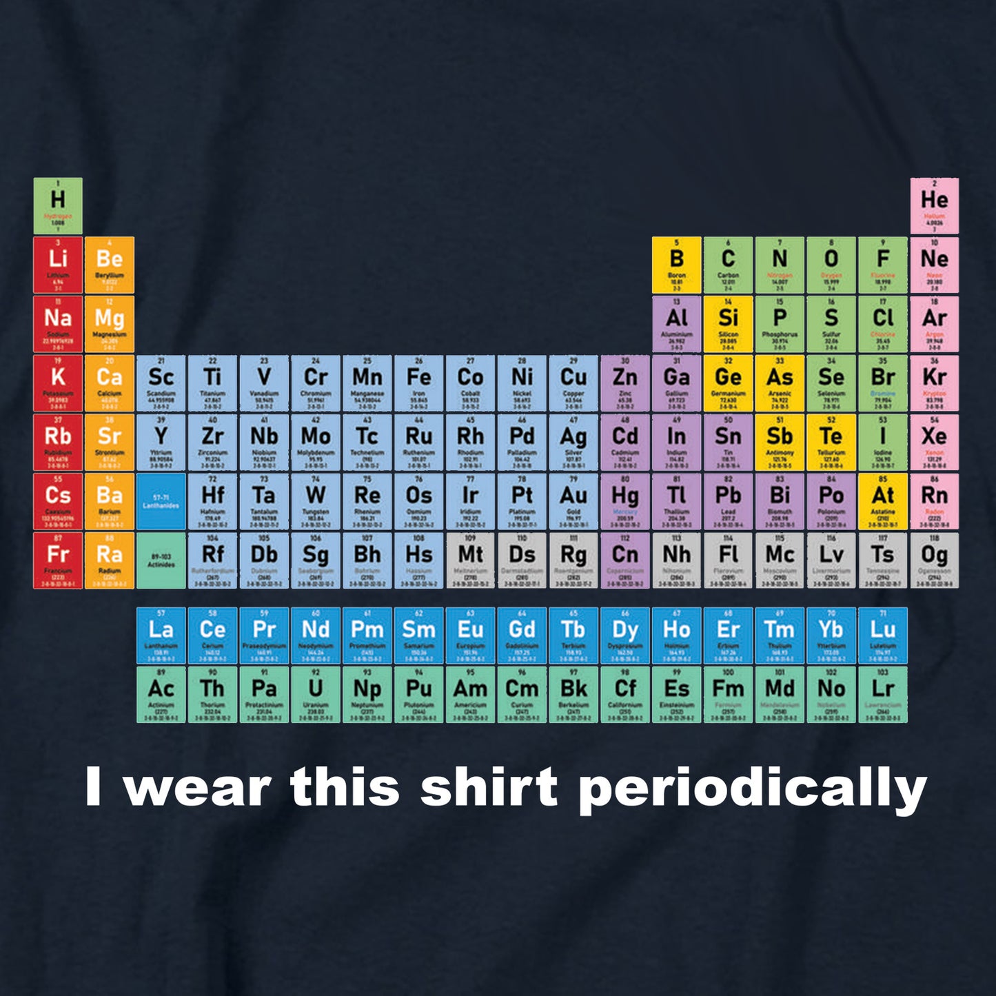 I Wear This Shirt Periodically T Shirt