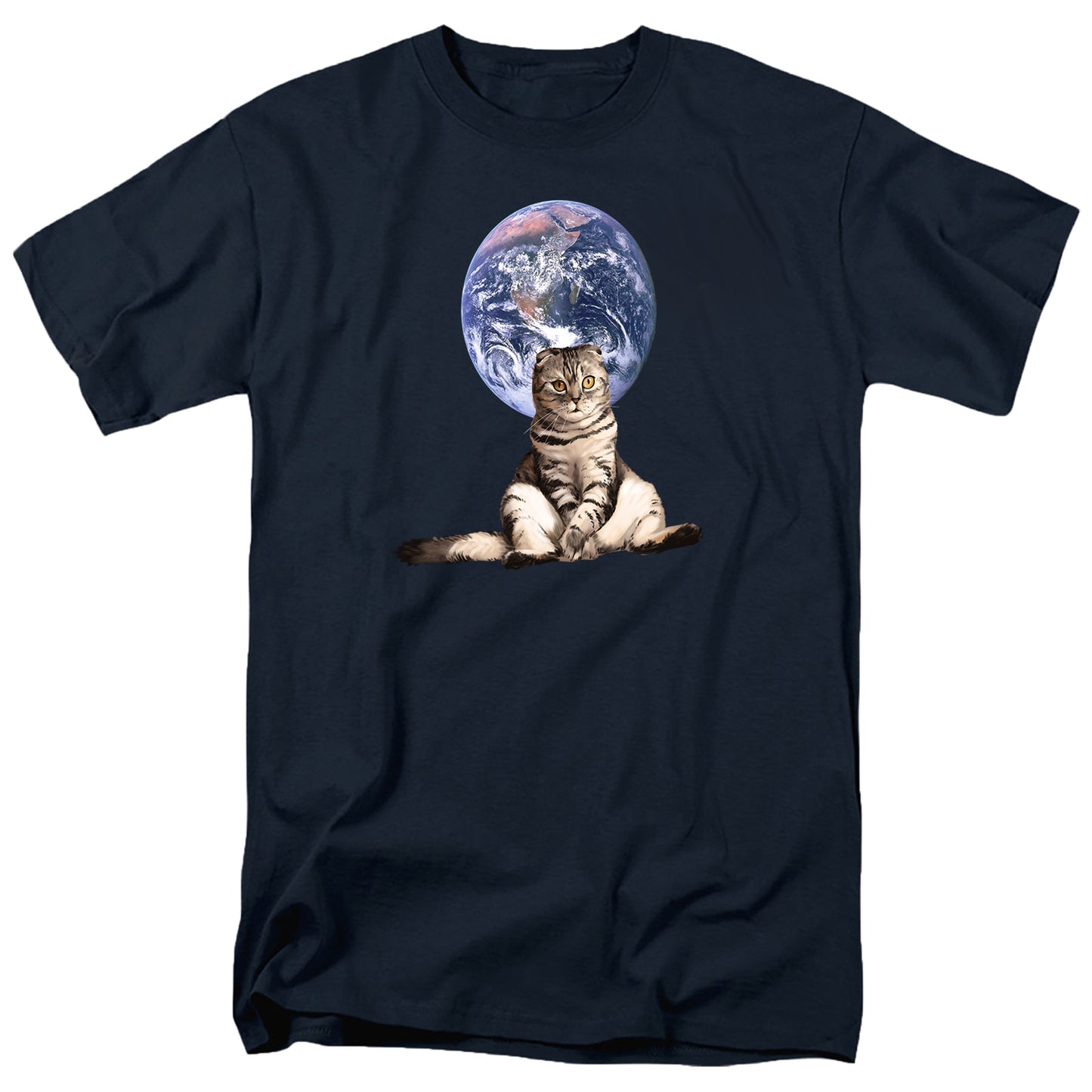 Purr-mighty Atlas Cat T Shirt