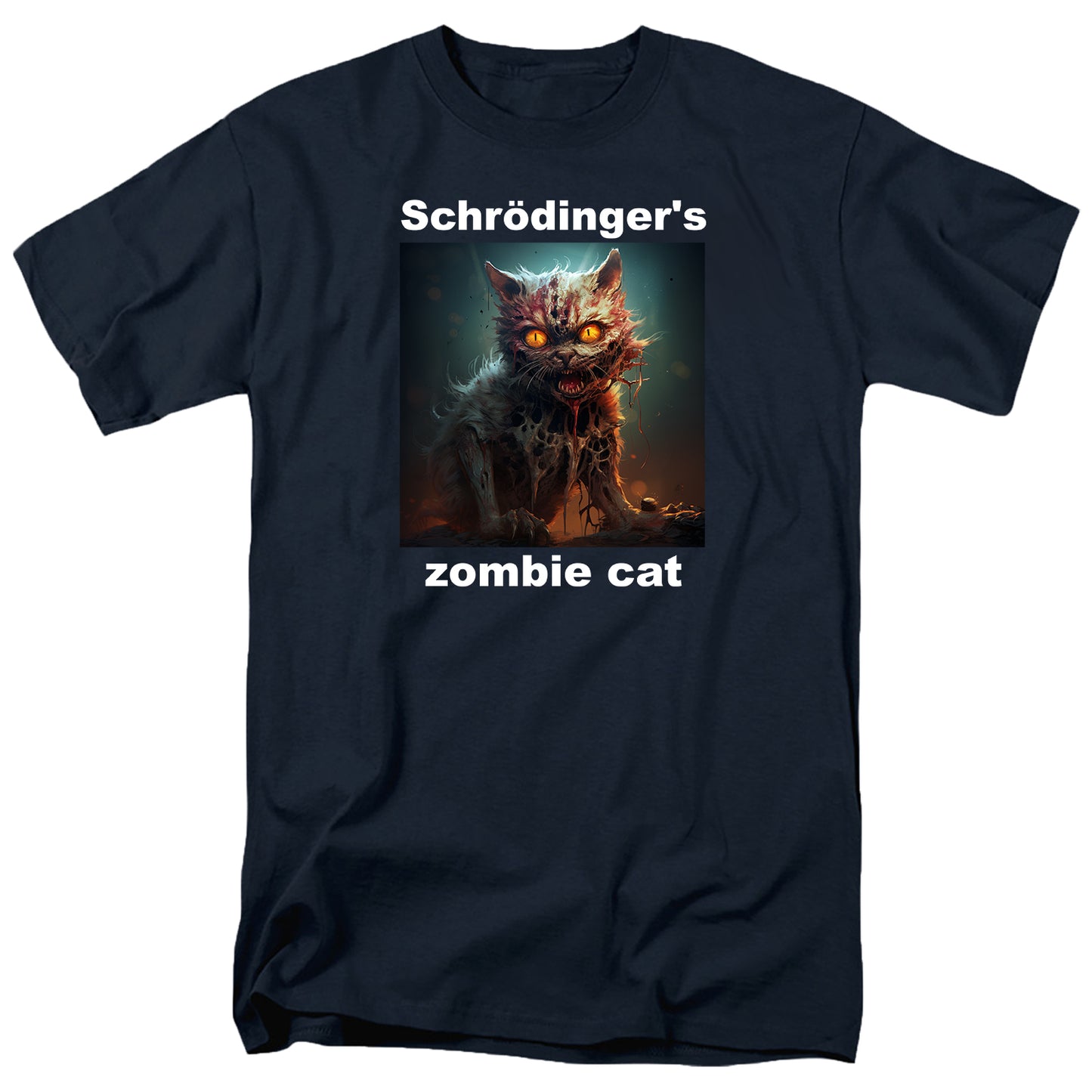 Schrödinger's Zombie Cat T Shirt