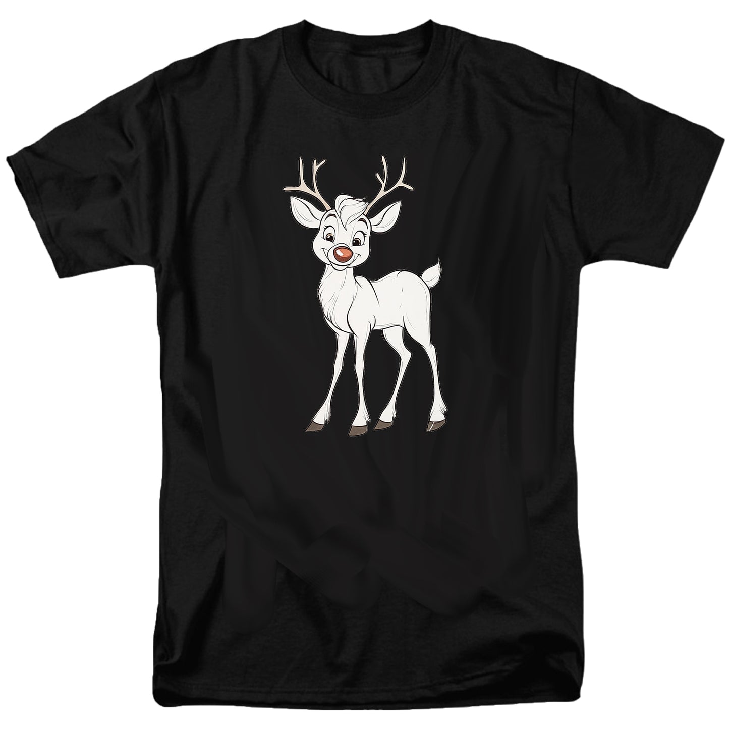 Smiling Deer Cartoon T Shirt