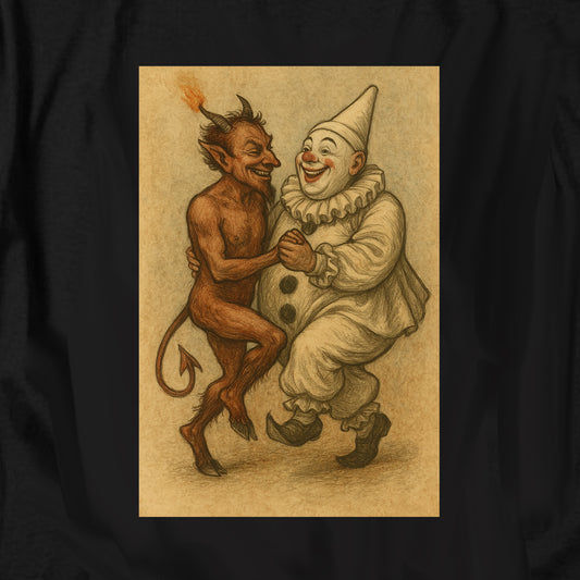 Dancing Devil Clown T Shirt