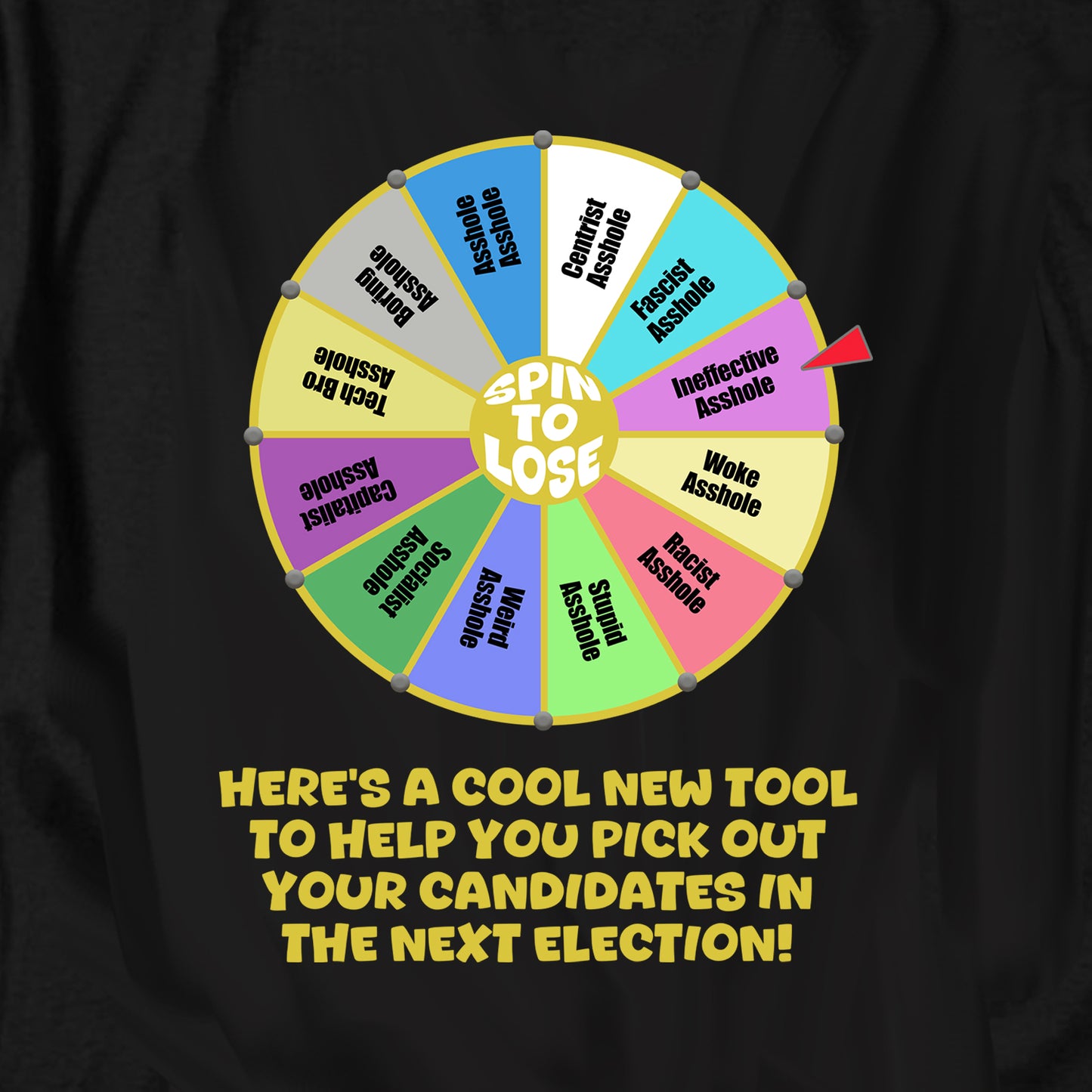 Election Spin to Lose T Shirt