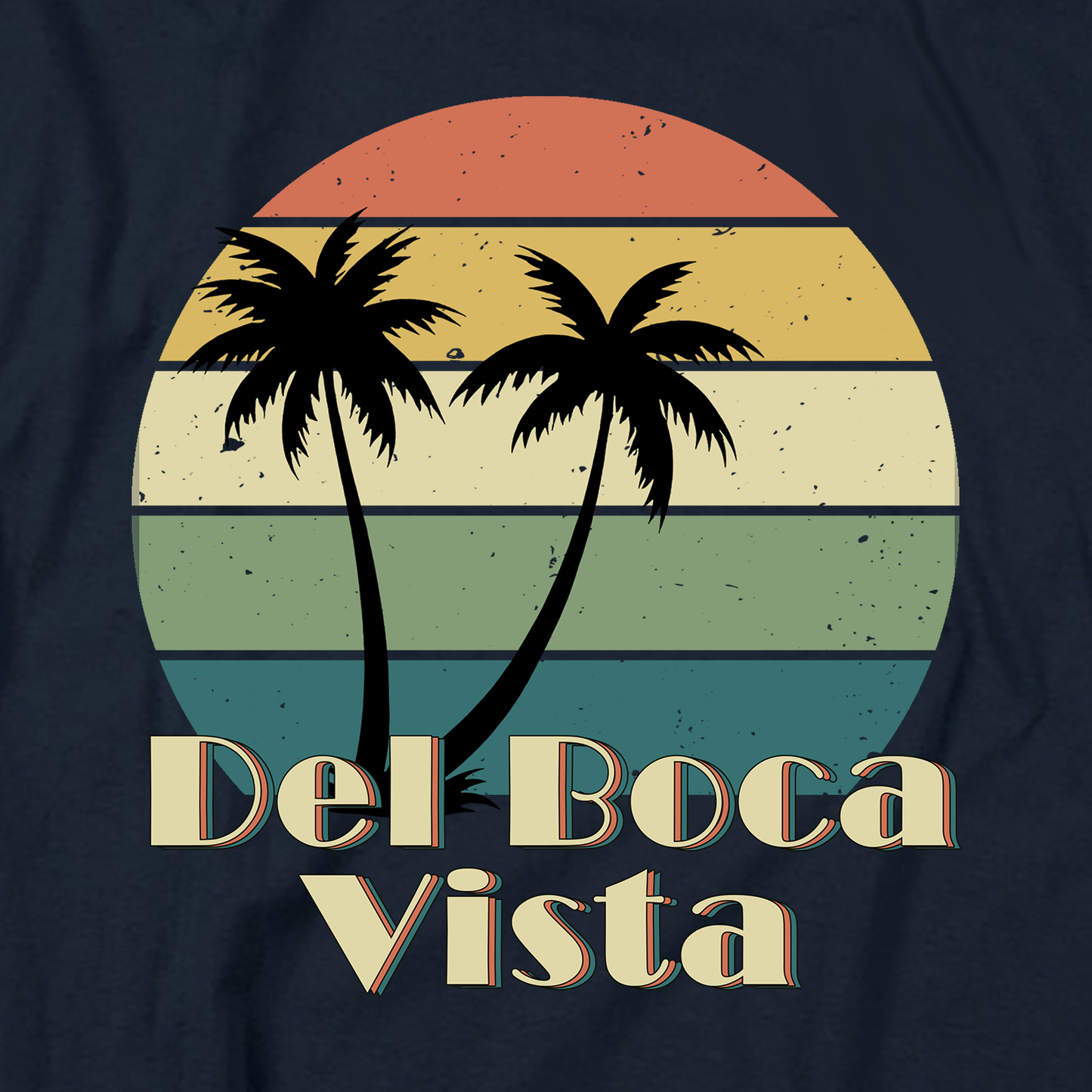 Del Boca Vista Retro T Shirt