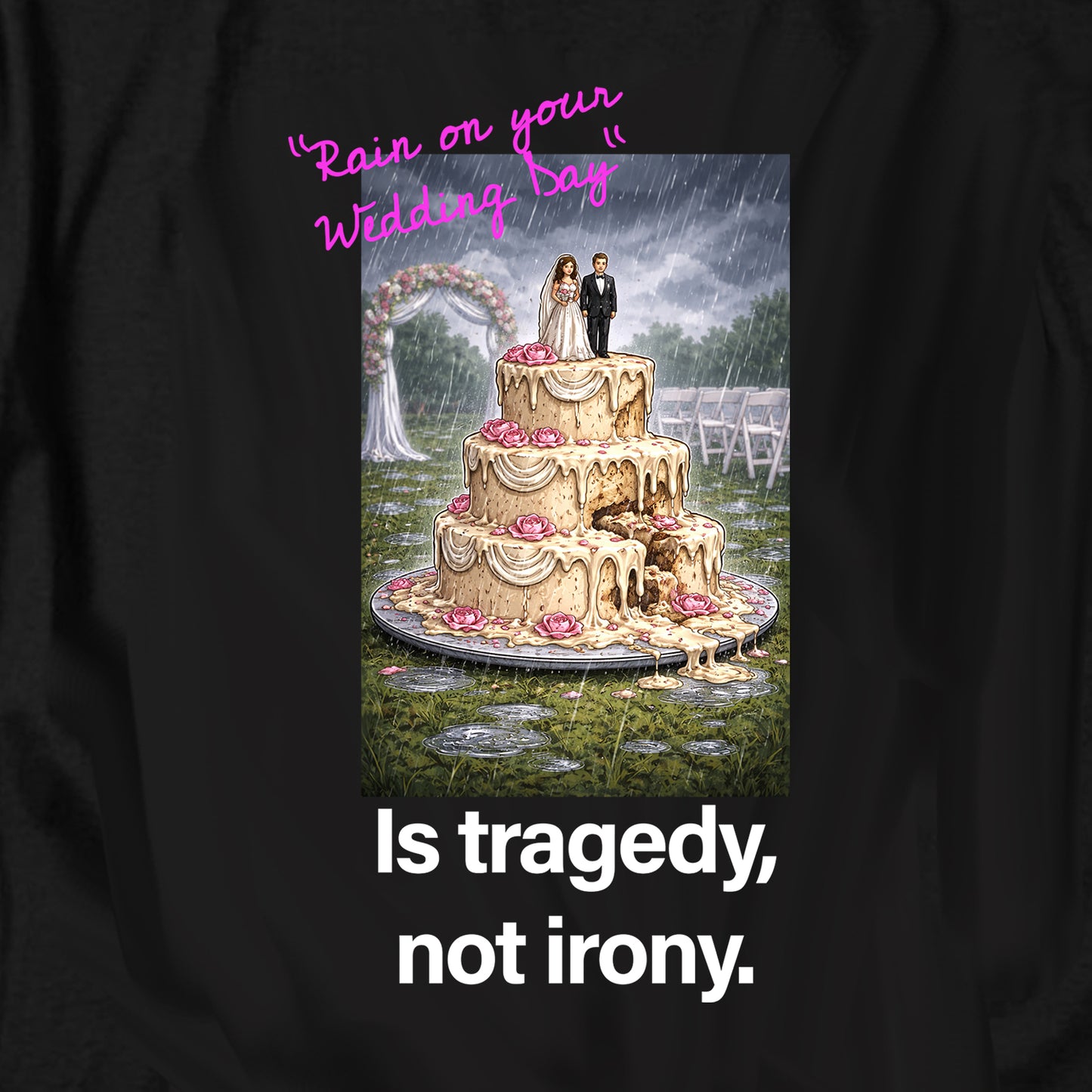 Rain on your wedding day Is tragedy T Shirt