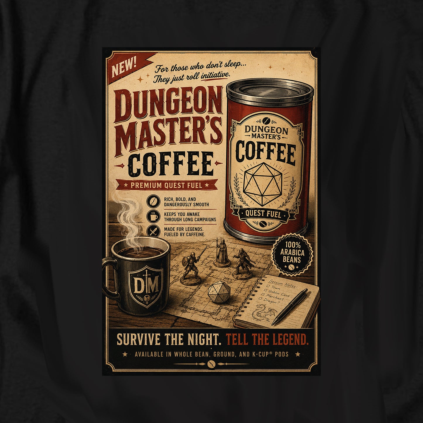 Dungeon Masters Coffee T Shirt